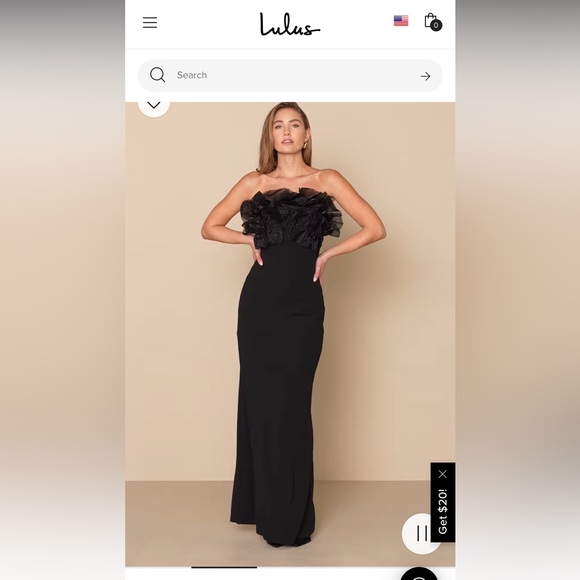 Lulu’s Ruffle Mermaid Dress - Picture 1 of 5